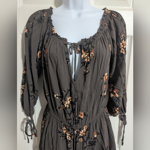 Free People Medium Floral Boho Romper - Picture 3 of 10